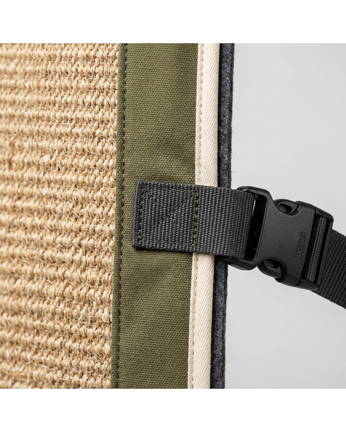 Fxryn Sofa Arm Wrap Sisal Cat Scratch Mat Olive Natural - Detail view