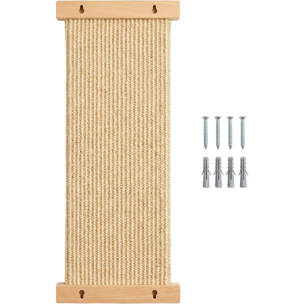 Fxryn Wall Mount Sisal Cat Scratch Panel Beech Natural 70 cm - Product view